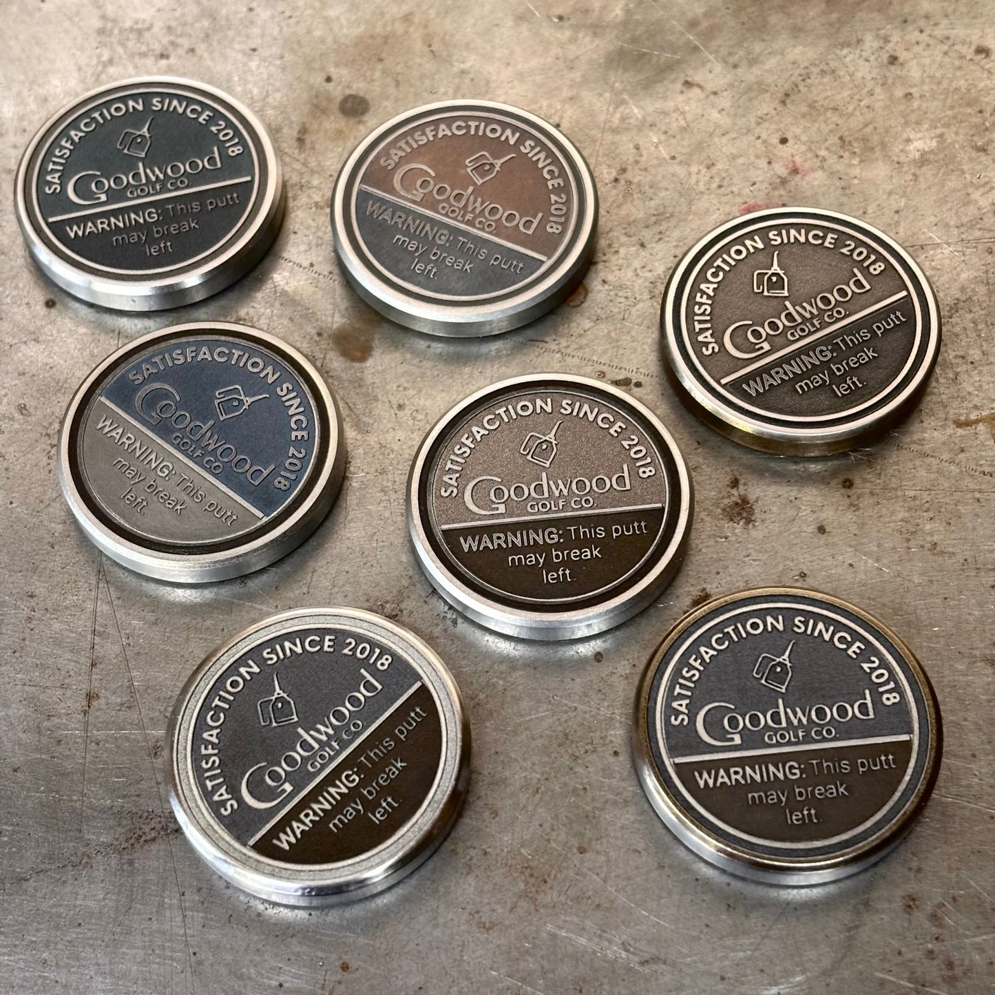 Personalized Tobacco Tin ball marker image 0