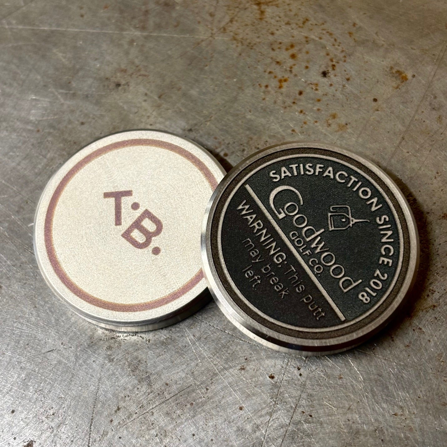 Personalized Tobacco Tin ball marker image 2